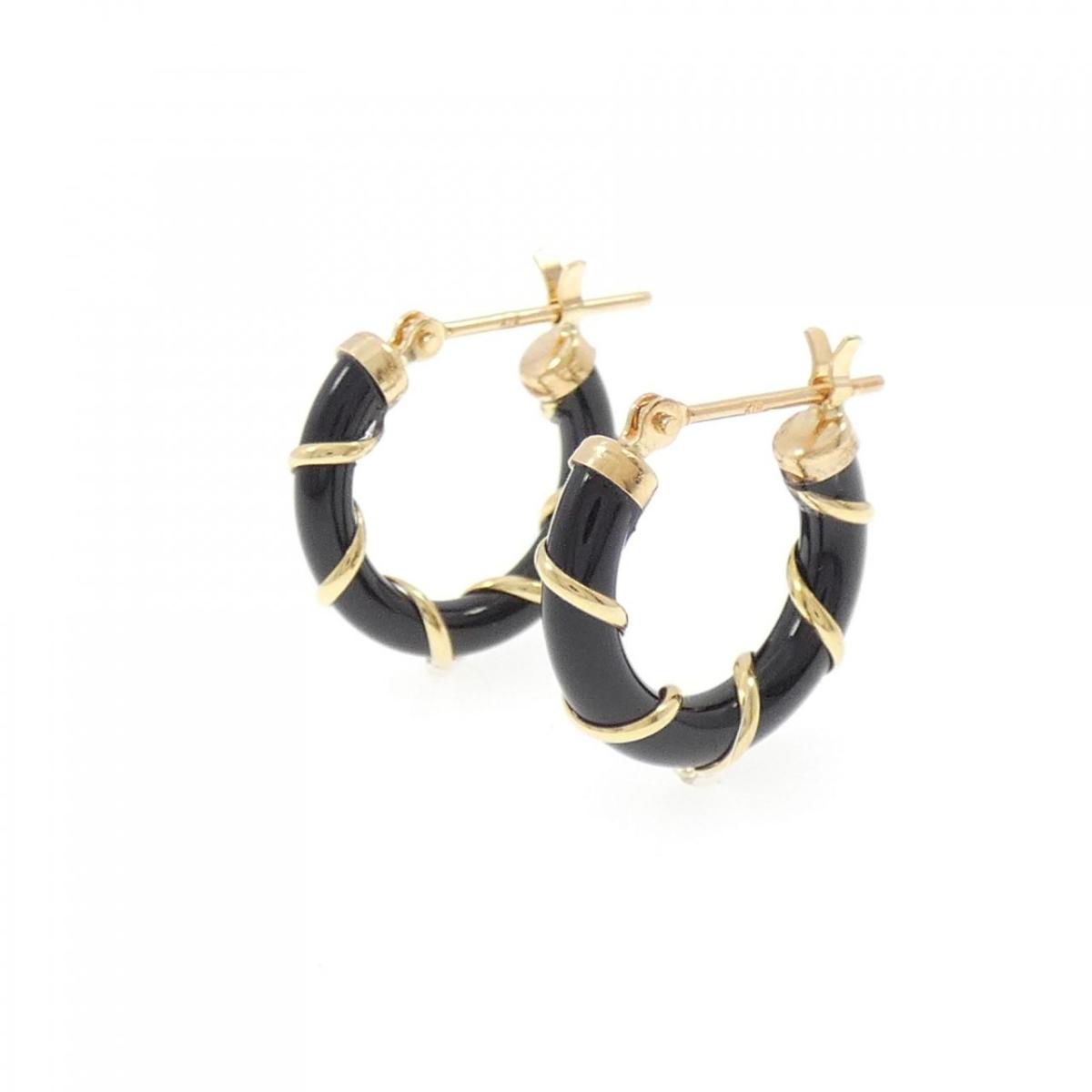 【新品】K18YG オニキス ピアス【新品】 28,340円