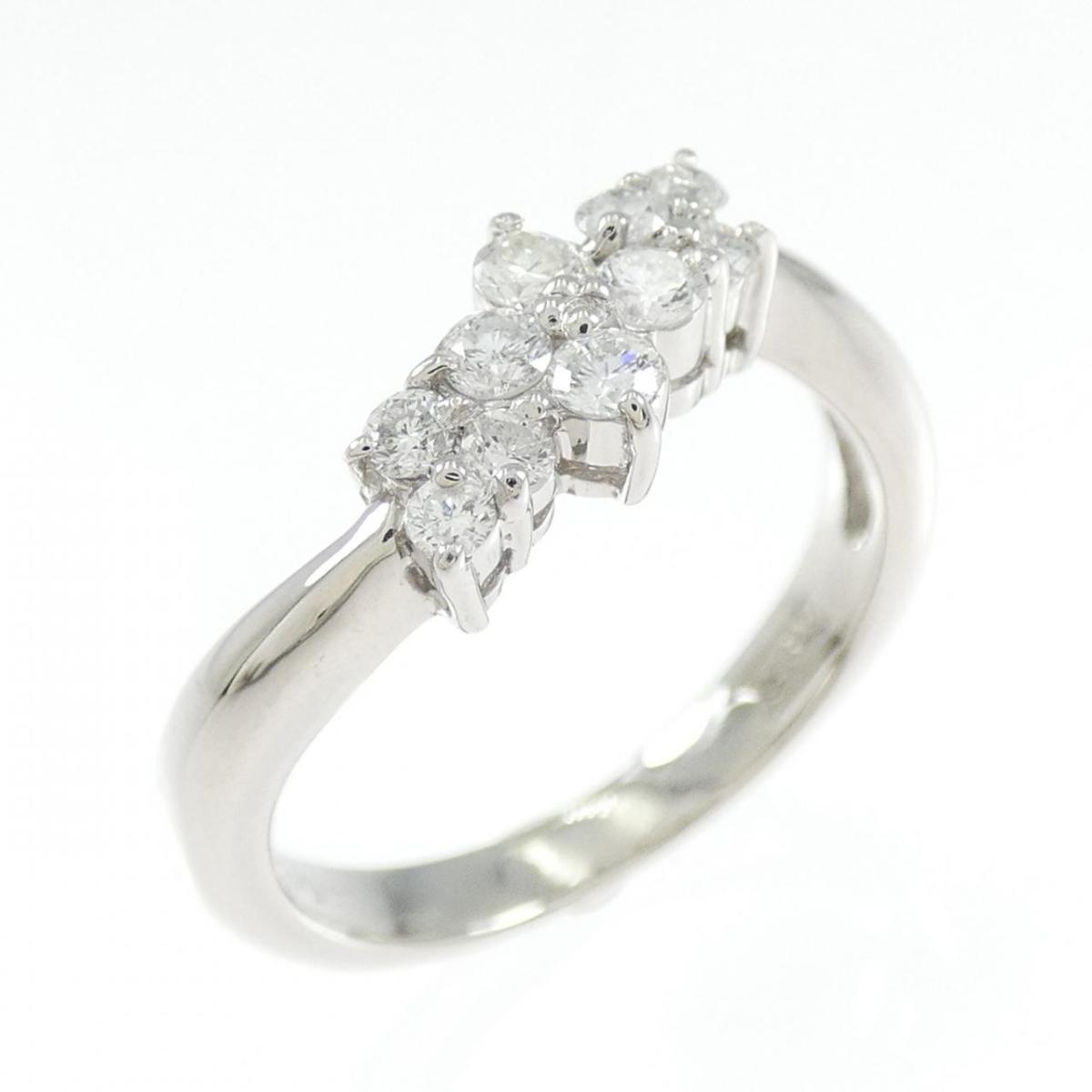 PT900 フラワー ダイヤモンド リング 0.30CT【中古】 55,330円
