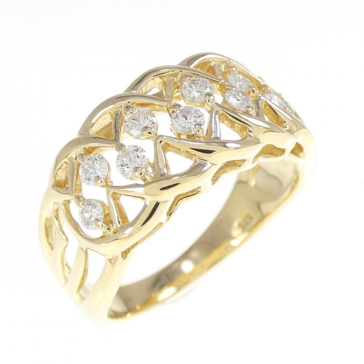 K18YG ダイヤモンド リング 0.32CT【中古】