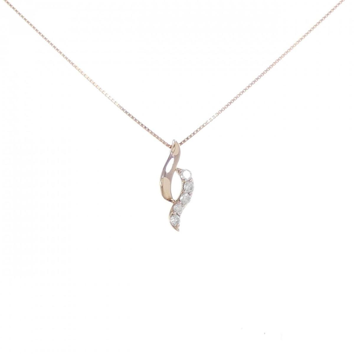 K10PG ダイヤモンド ネックレス 0.10CT【中古】|KOMEHYO ONLINESTORE 店
