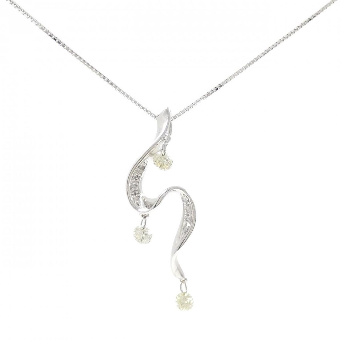 K18WG ダイヤモンド ネックレス 0.46CT【中古】｜KOMEHYO ONLINESTORE 店