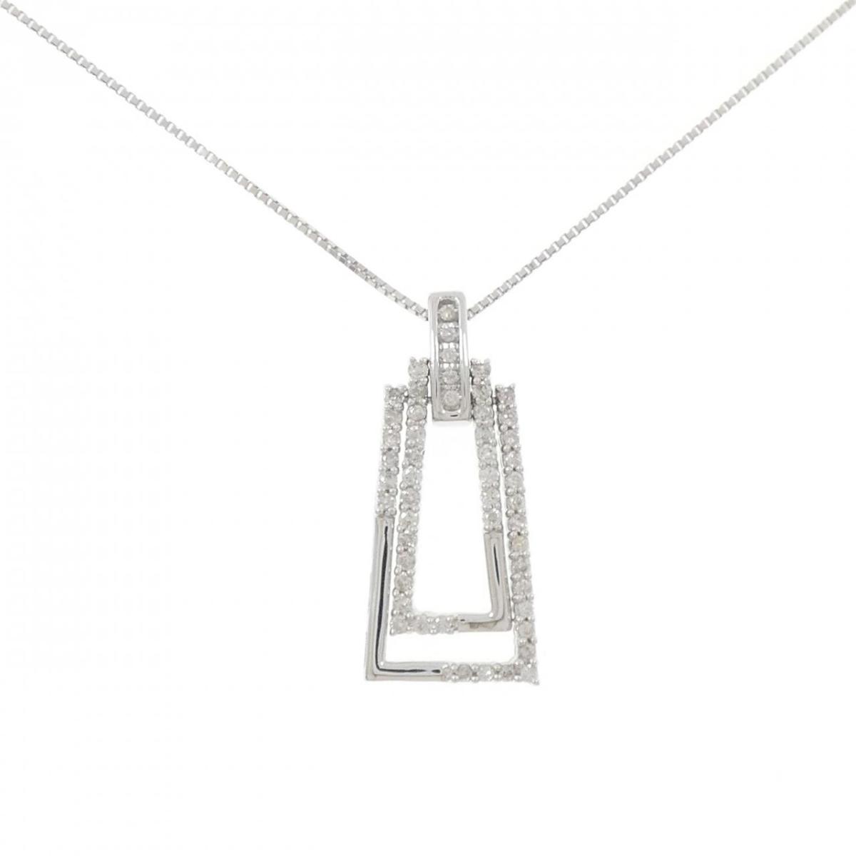 K18WG ダイヤモンド ネックレス 0.50CT【中古】｜KOMEHYO ONLINESTORE 店 115,300円