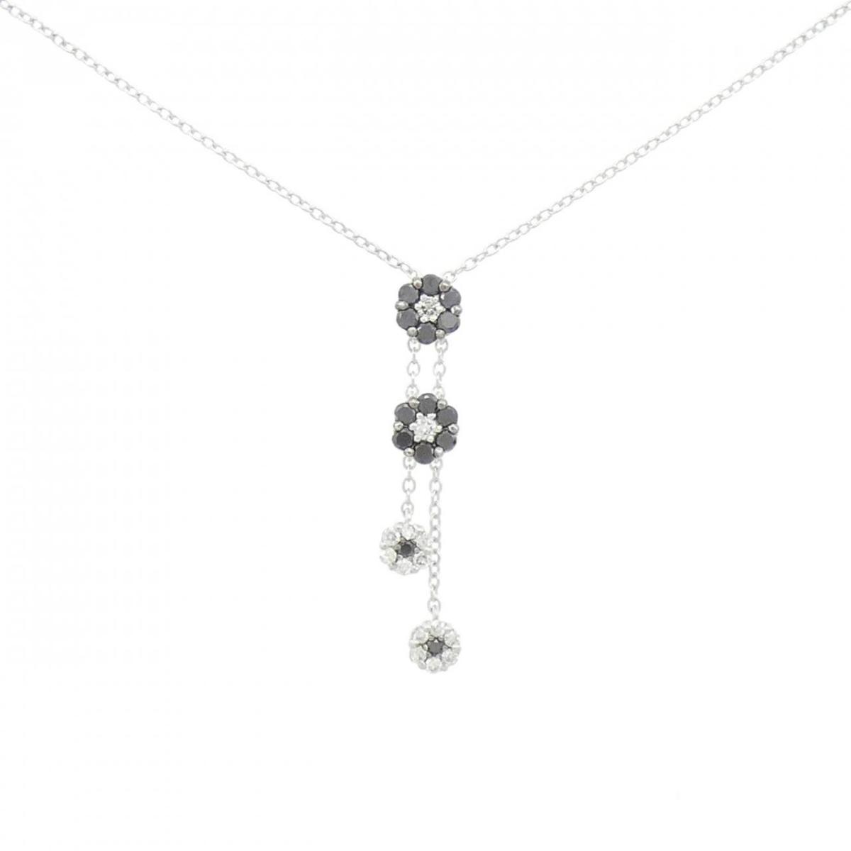 ポンテヴェキオ フラワー ネックレス 0.26CT【中古】