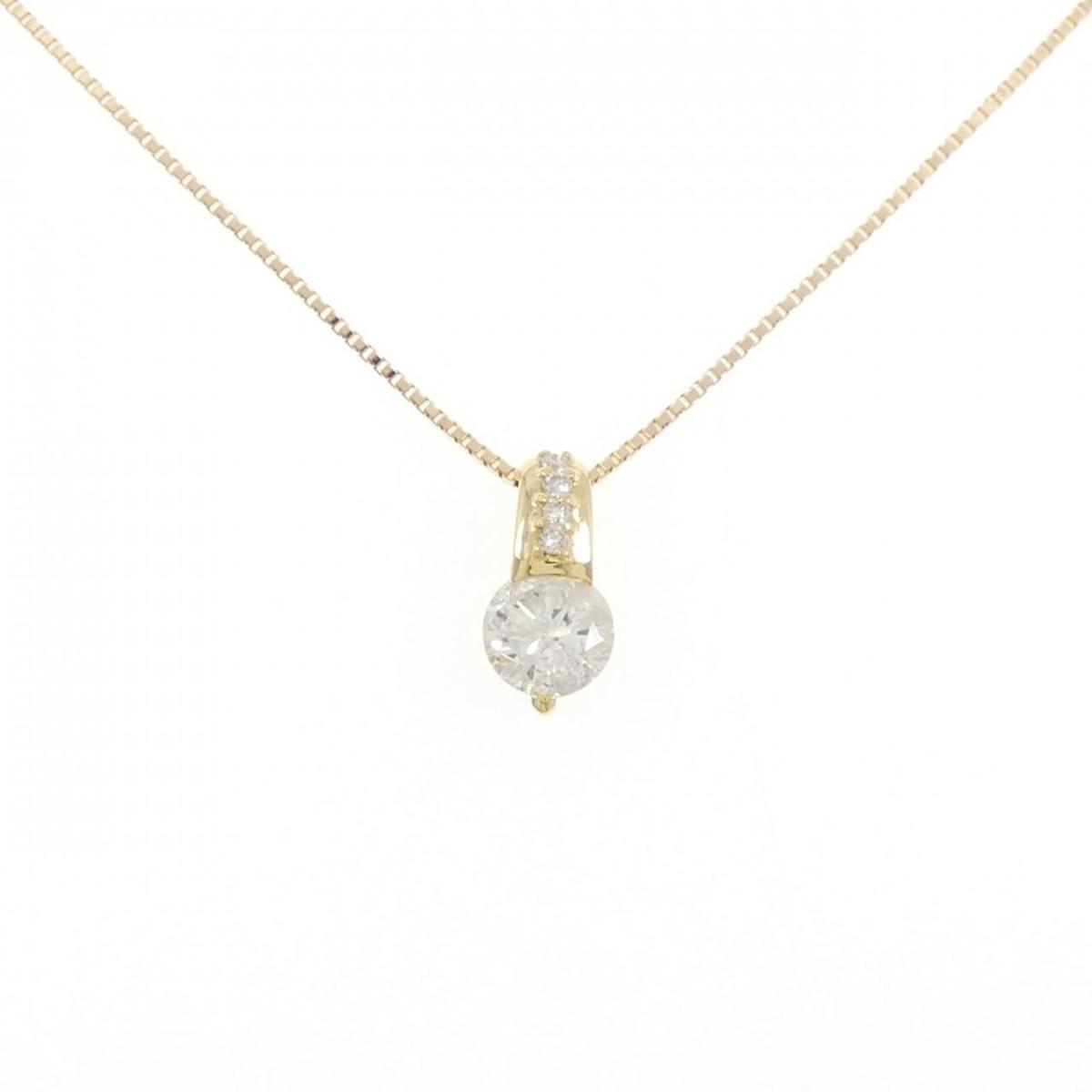 K18YG ダイヤモンド ネックレス 0.83CT【中古】