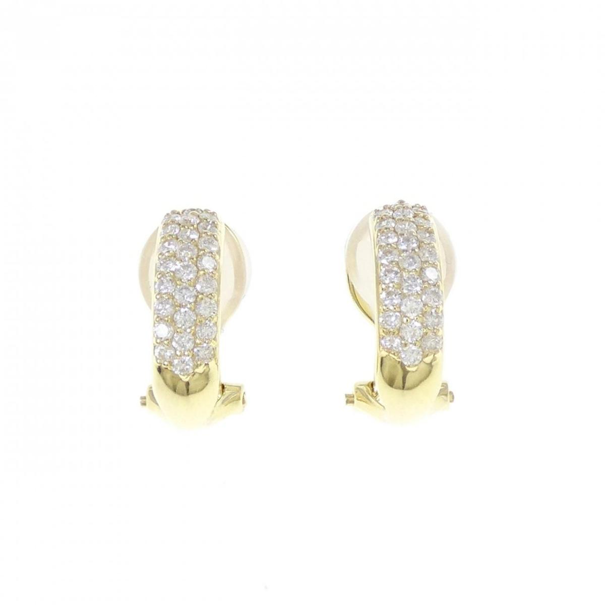K18YG ダイヤモンド ピアス/イヤリング 0.50CT【中古】