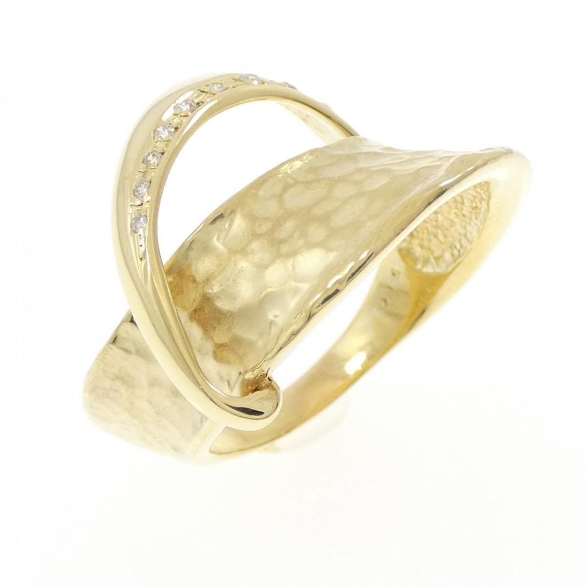 K18YG ダイヤモンド リング 0.10CT【中古】