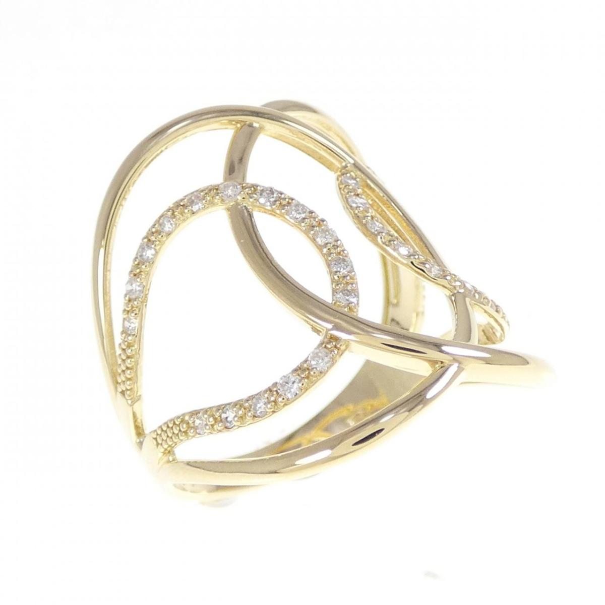 K18YG ダイヤモンド リング 0.16CT【中古】