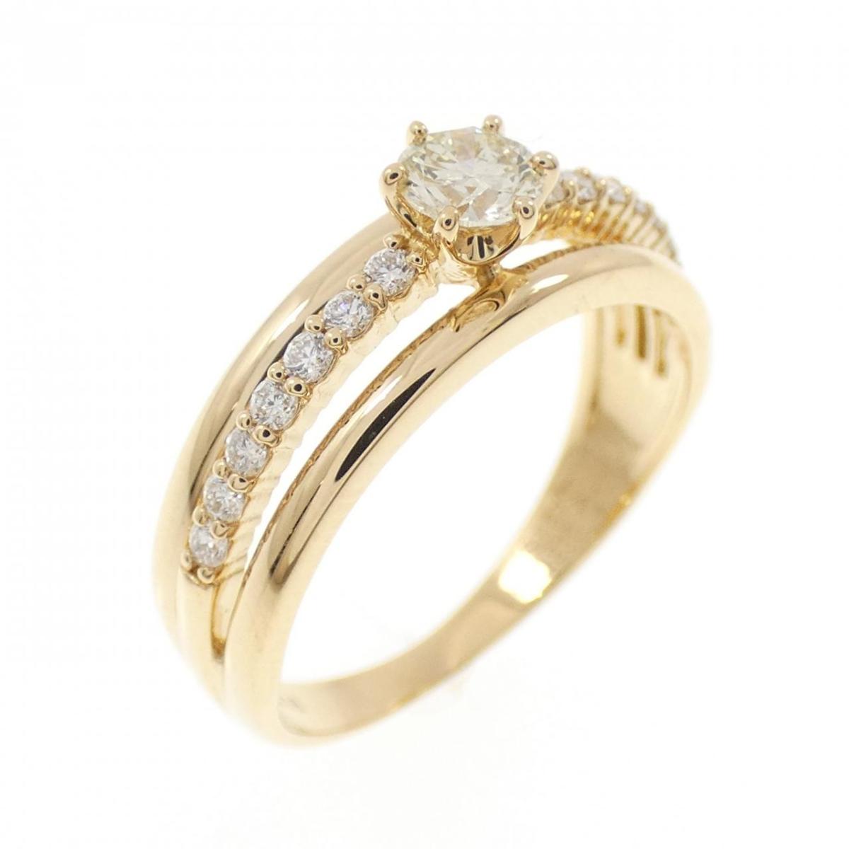 K18YG ダイヤモンド リング 0.230CT【中古】