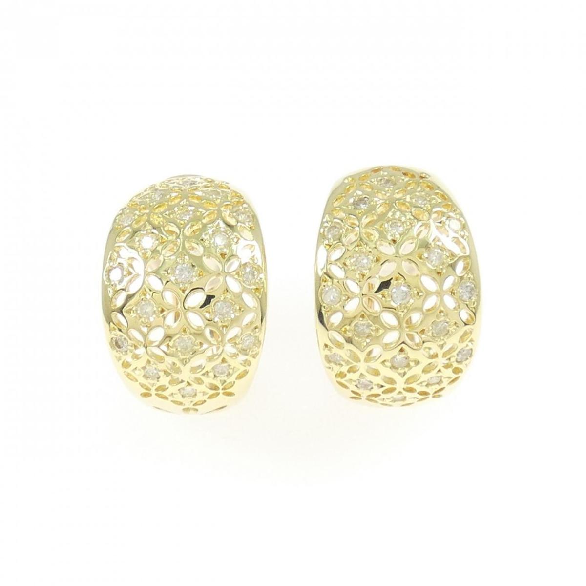 K18YG ダイヤモンド ピアス/イヤリング 0.26CT【中古】