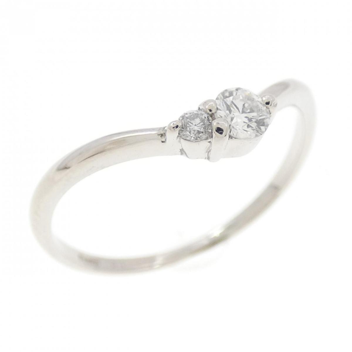 PT950 ダイヤモンド リング 0.1CT【中古】