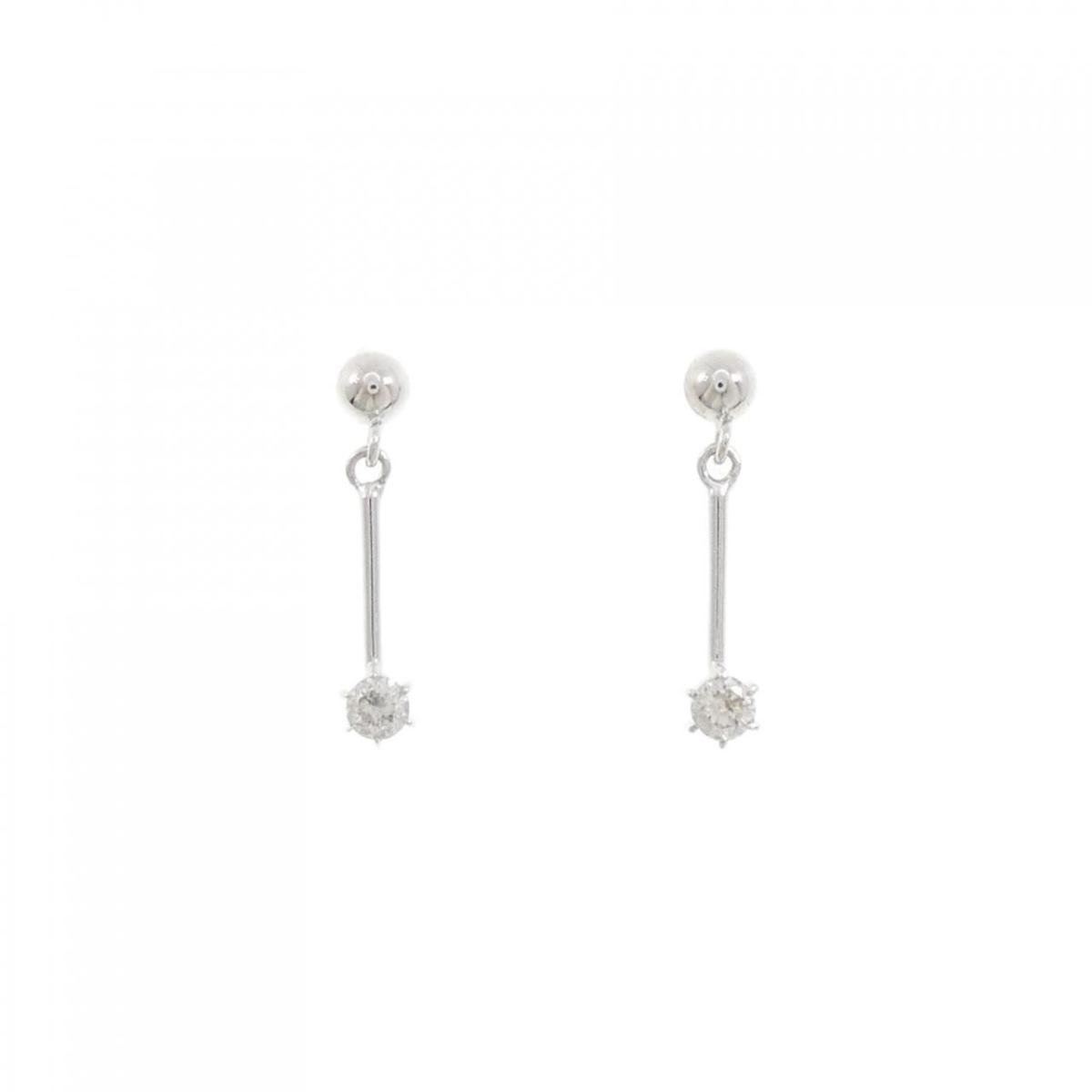 K18WG ダイヤモンド ピアス【中古】|KOMEHYO ONLINESTORE 店