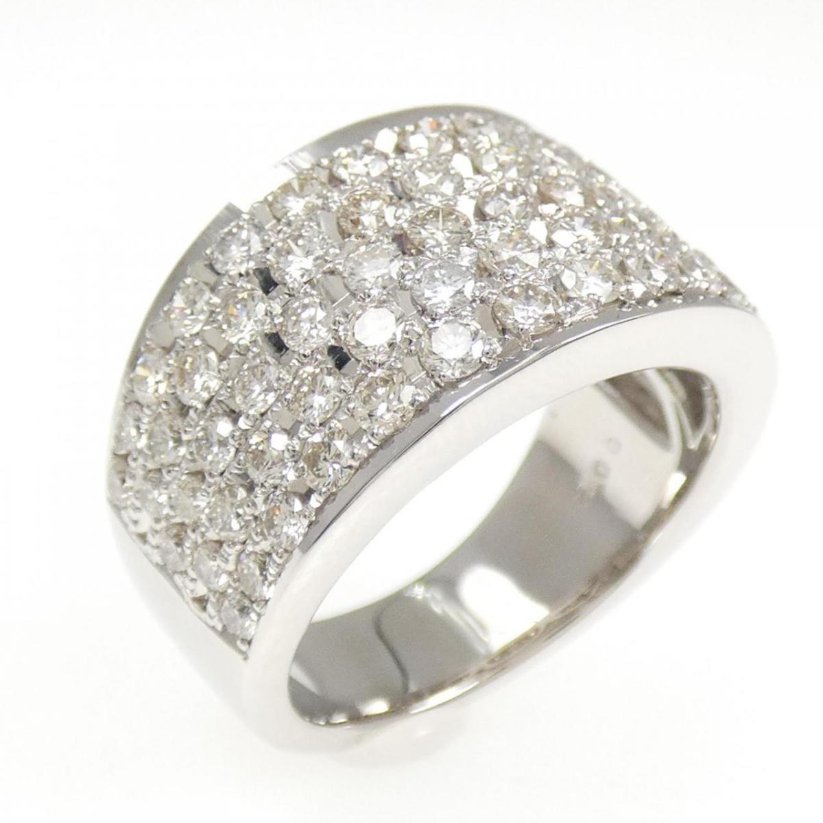 PT900 パヴェ ダイヤモンド リング 2.00CT【中古】
