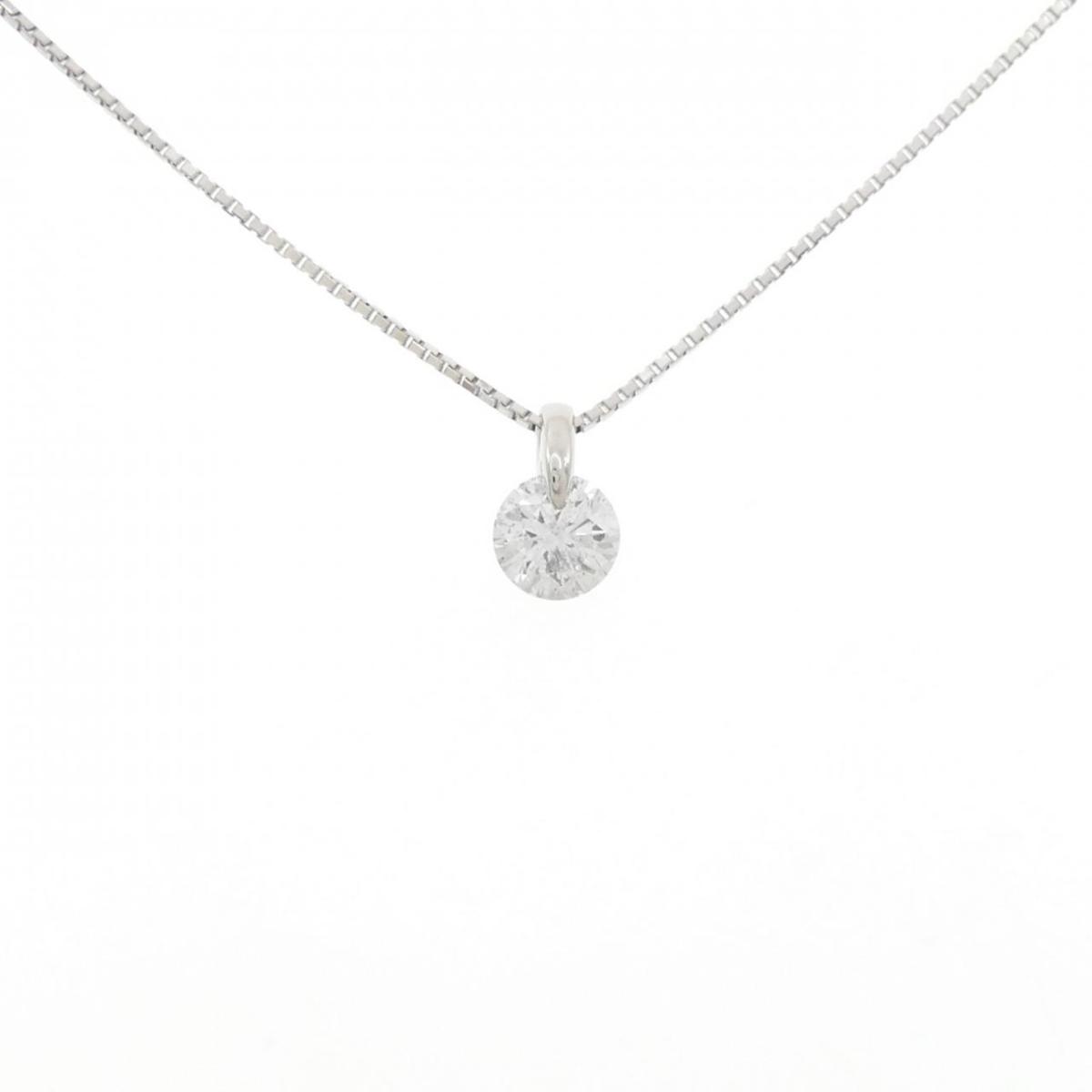 PT900 ソリティア ダイヤモンド ネックレス 1.170CT【中古】