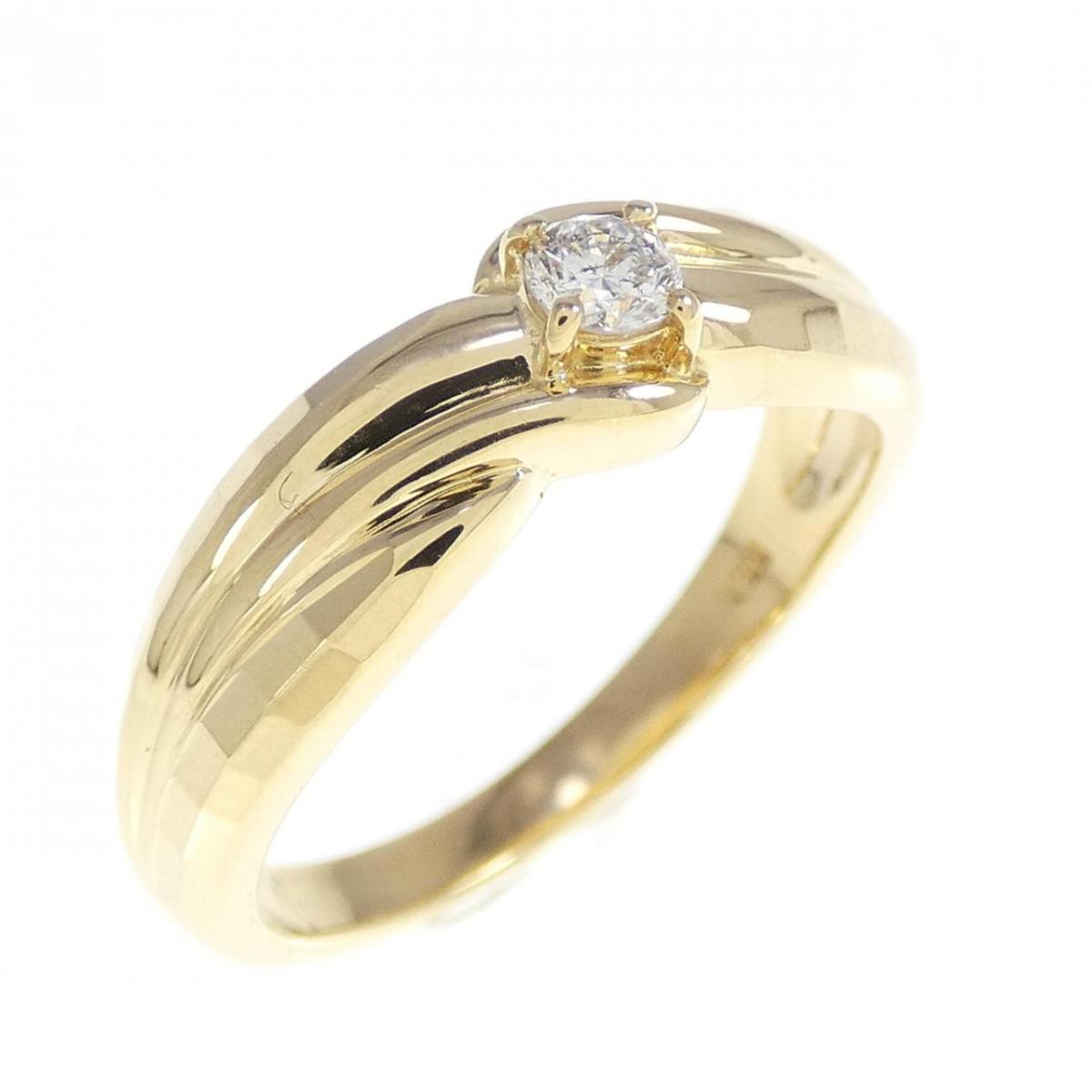 K18YG ダイヤモンド リング 0.10CT【中古】