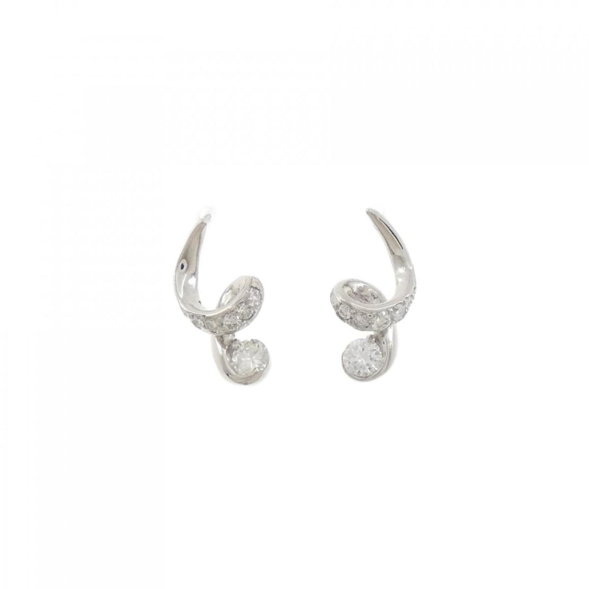 PT900 ダイヤモンド ピアス 0.40CT【中古】｜KOMEHYO ONLINESTORE 店 51,360円