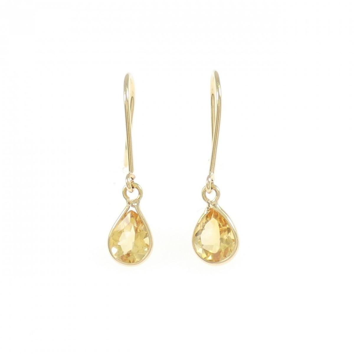 K18YG シトリン ピアス【中古】｜KOMEHYO ONLINESTORE 店