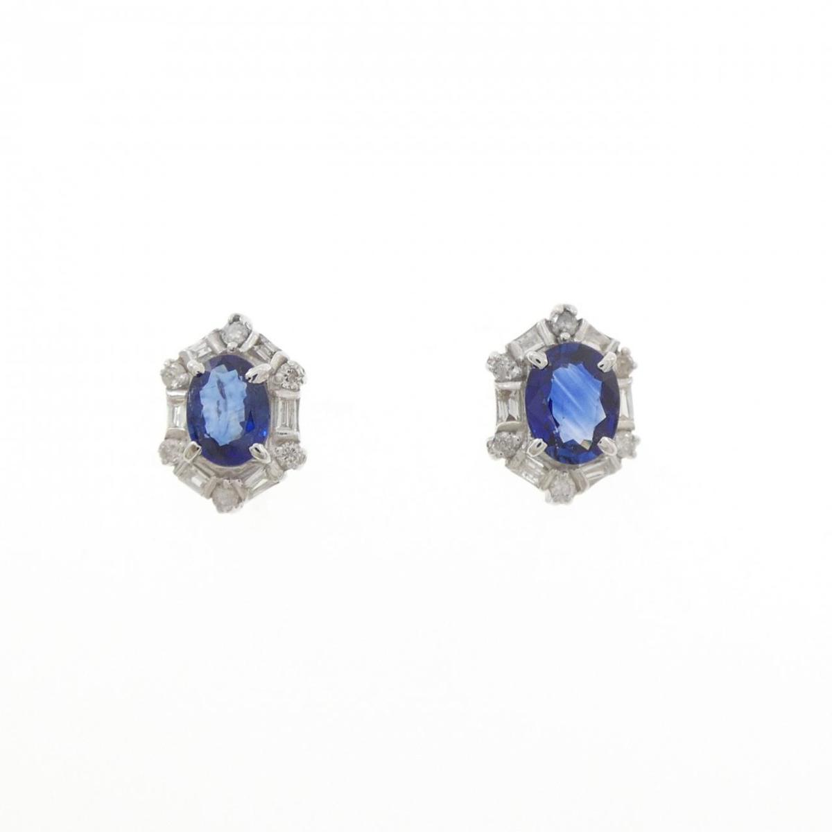K18WG サファイヤ ピアス 1.31CT【中古】|KOMEHYO ONLINESTORE 店