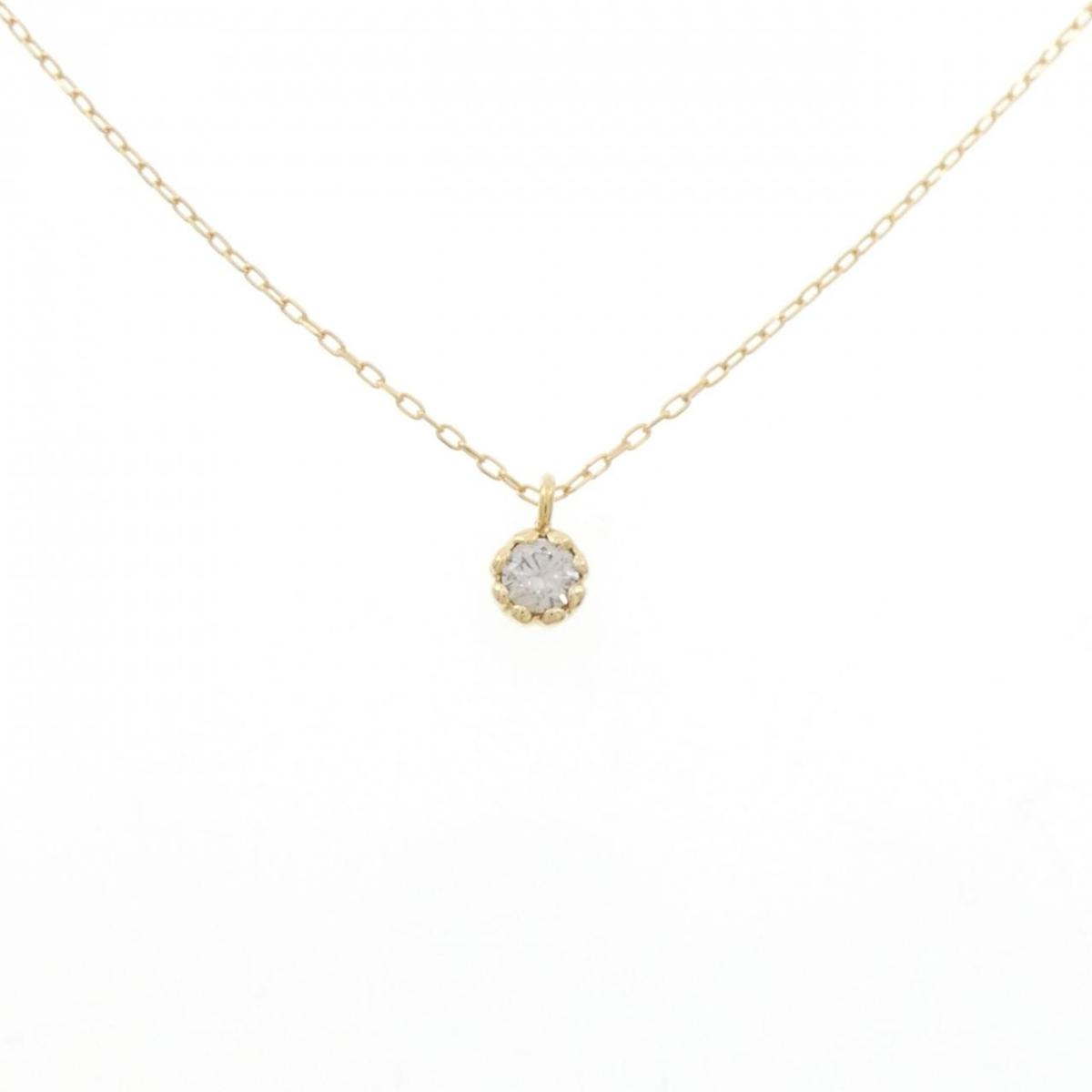 K18YG ソリティア ダイヤモンド ネックレス 0.20CT【中古】｜KOMEHYO ONLINESTORE 店