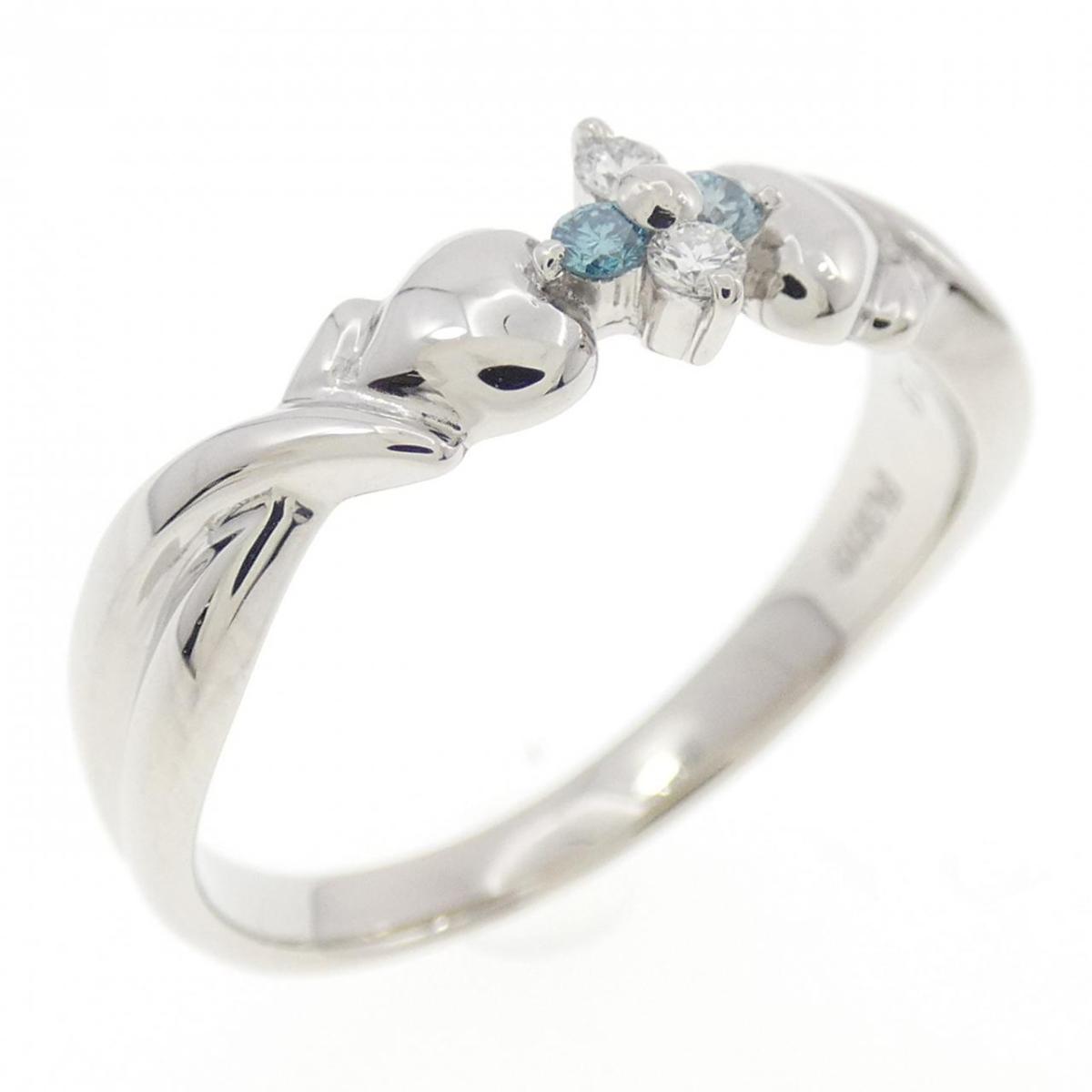 PT900 ダイヤモンド リング 0.08CT【中古】