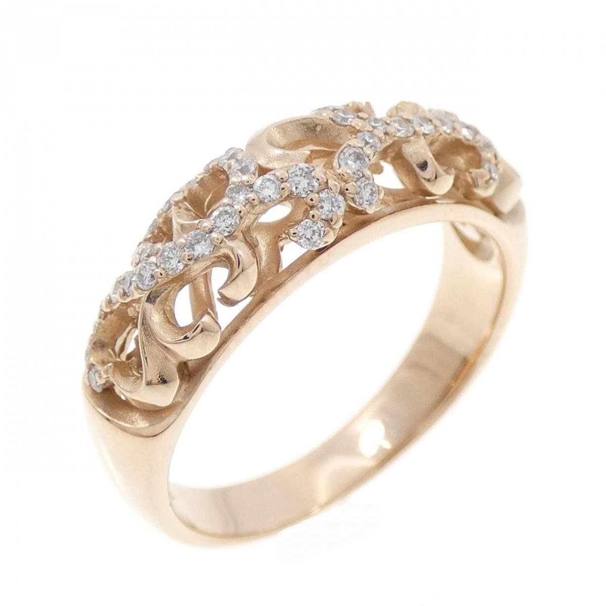 K18YG ダイヤモンド リング 0.25CT【中古】