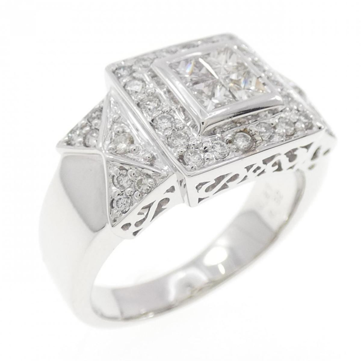 K18WG ダイヤモンド リング 0.41CT【中古】 140,300円