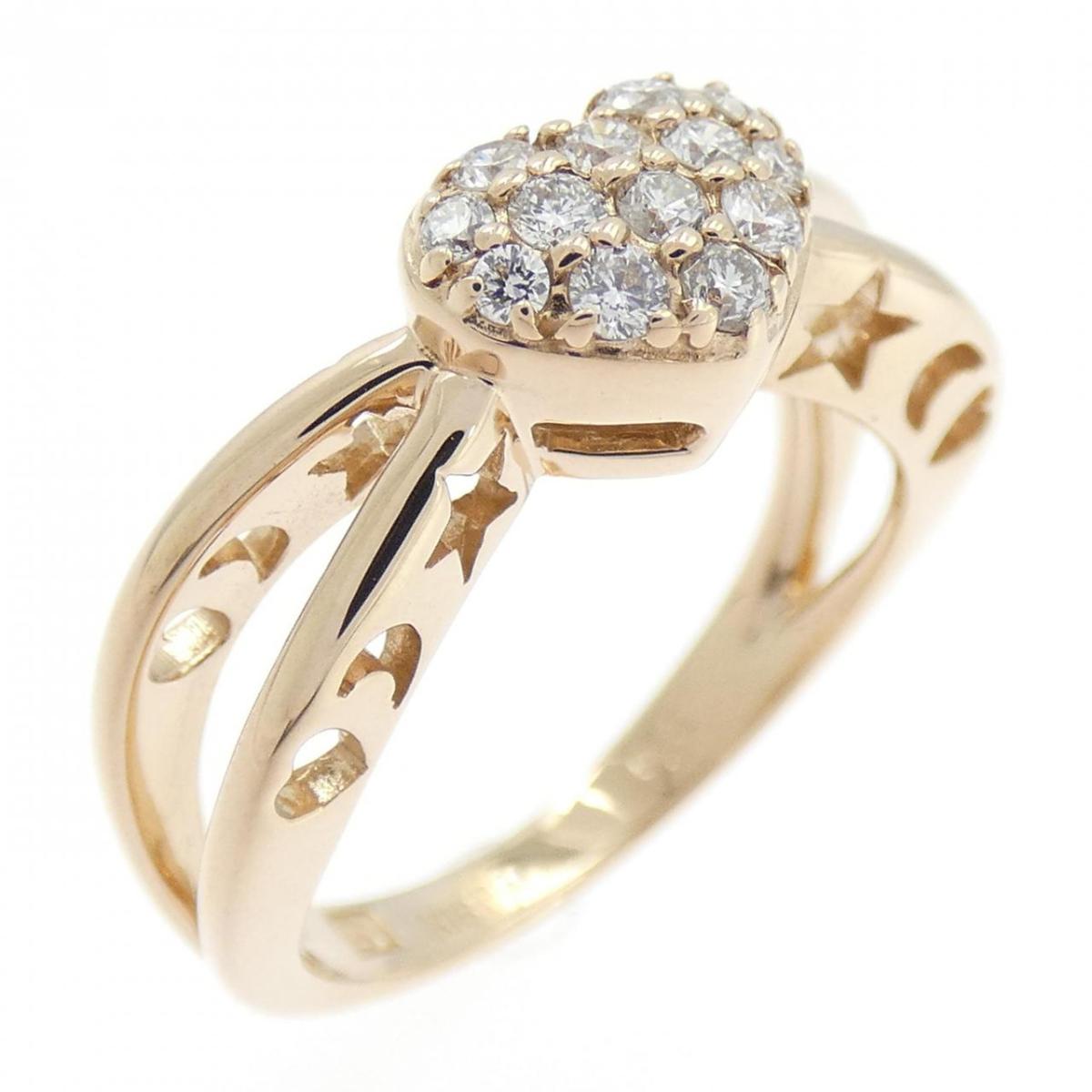 ポンテヴェキオ ハート リング 0.21CT【中古】