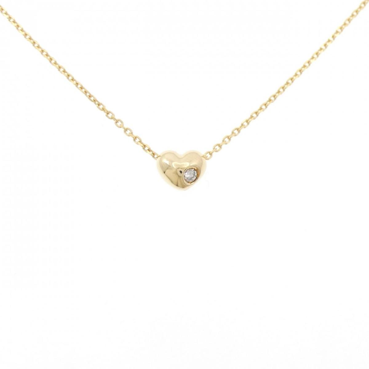 K18YG ハート ダイヤモンド ネックレス【中古】｜KOMEHYO ONLINESTORE 店