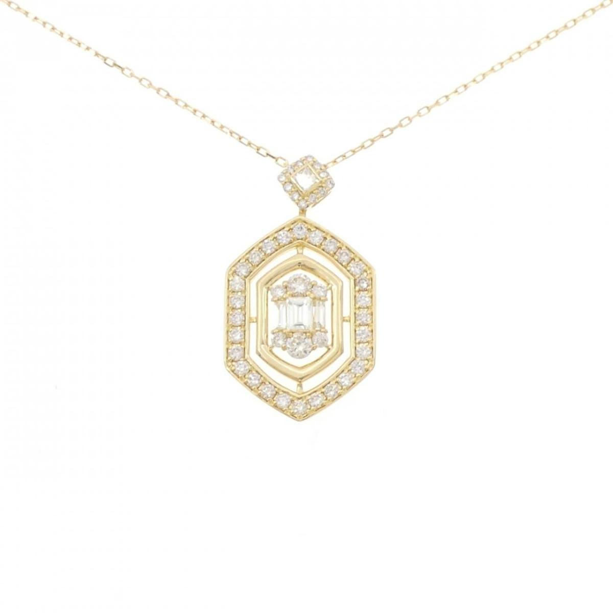 K18YG ダイヤモンド ネックレス 1.00CT【中古】