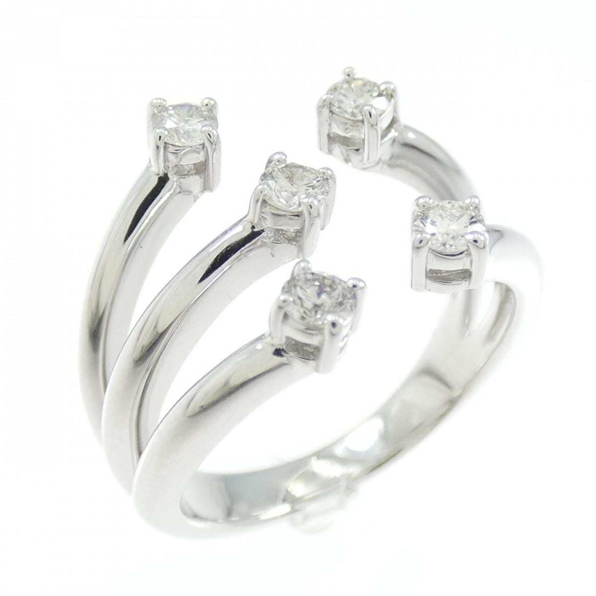 K18WG ダイヤモンド リング 0.25CT【中古】