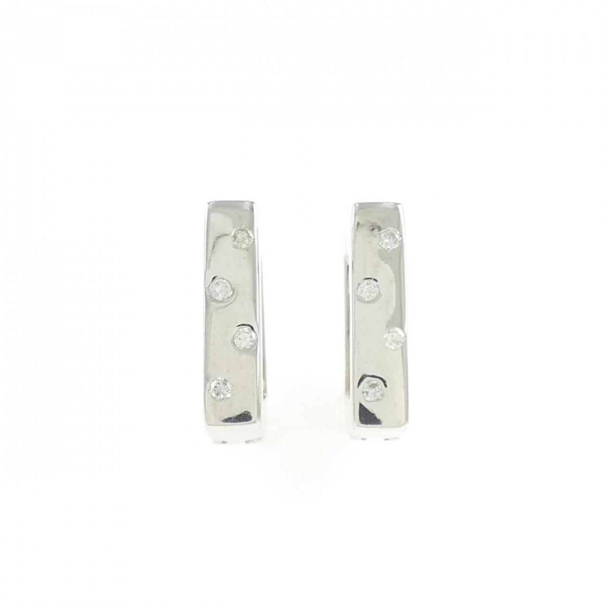 K18WG ダイヤモンド イヤリング 0.10CT【中古】