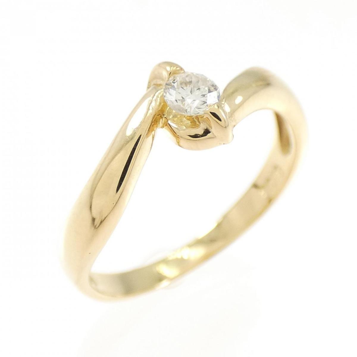 K18YG ダイヤモンド リング 0.10CT【中古】