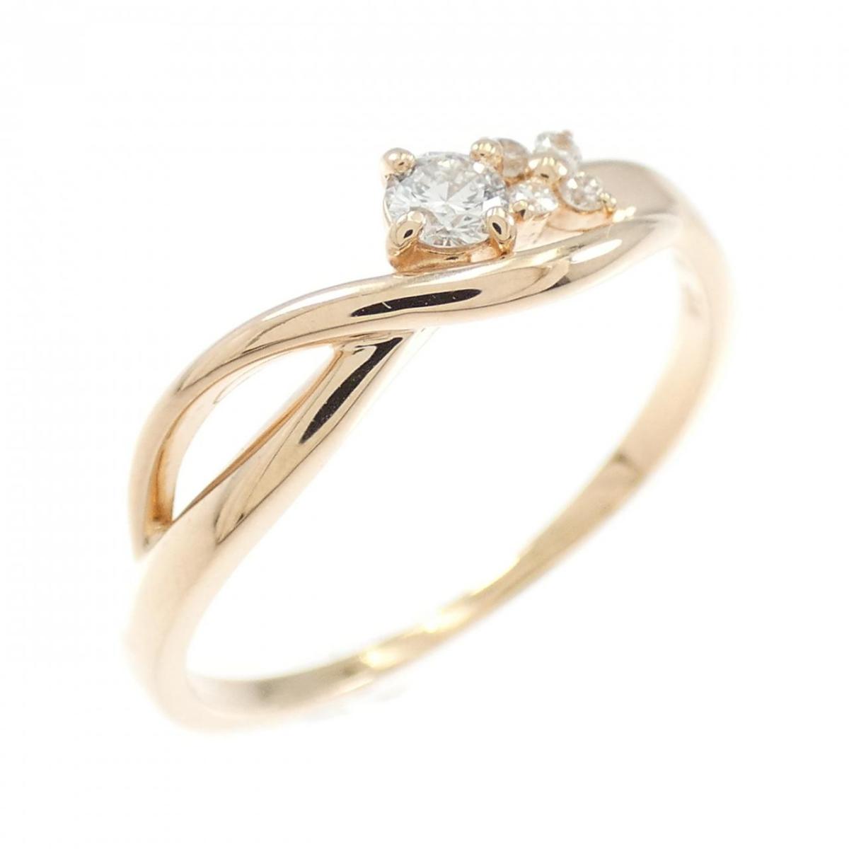 クミキョク ダイヤモンド リング 0.10CT【中古】