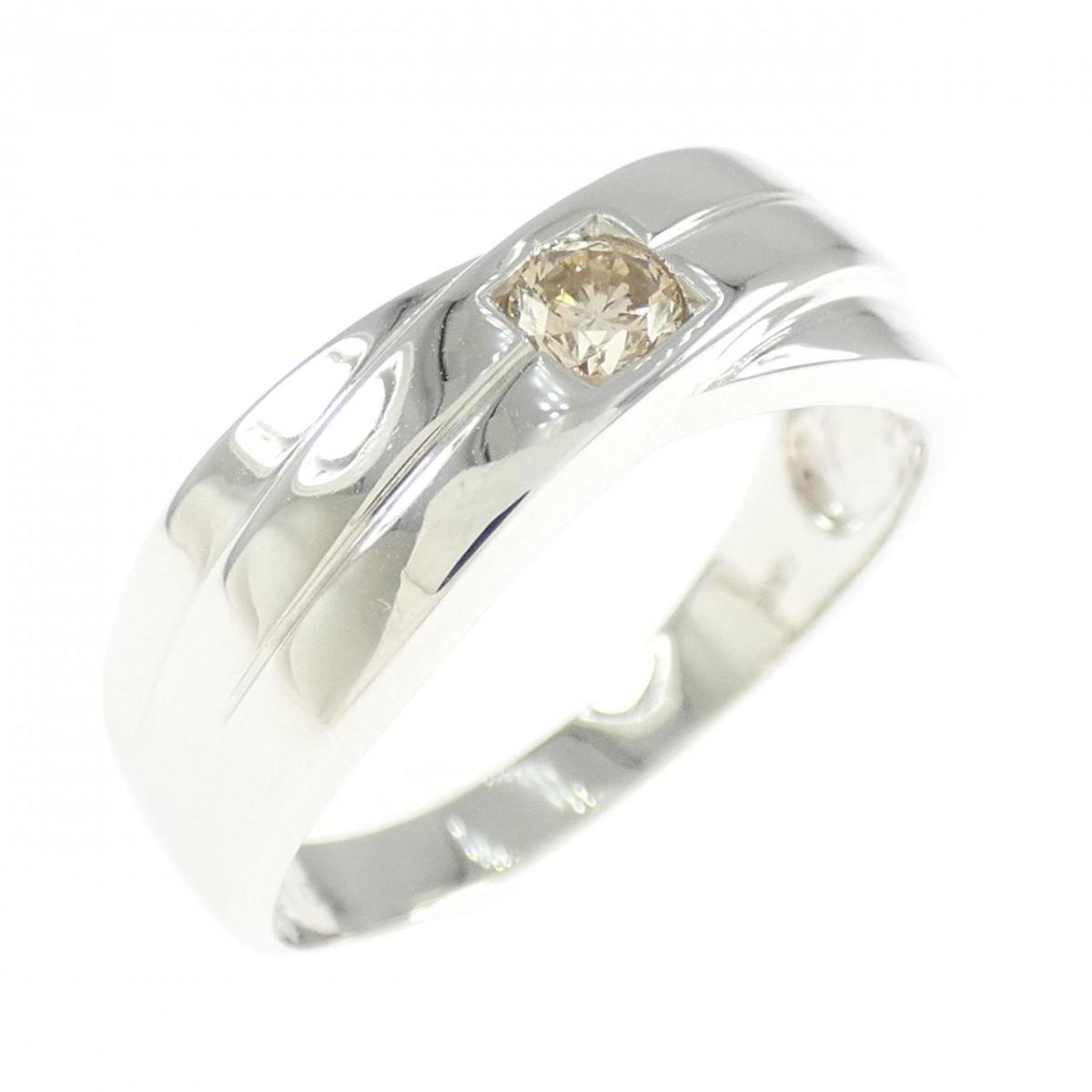 K18WG ダイヤモンド リング 0.18CT【中古】