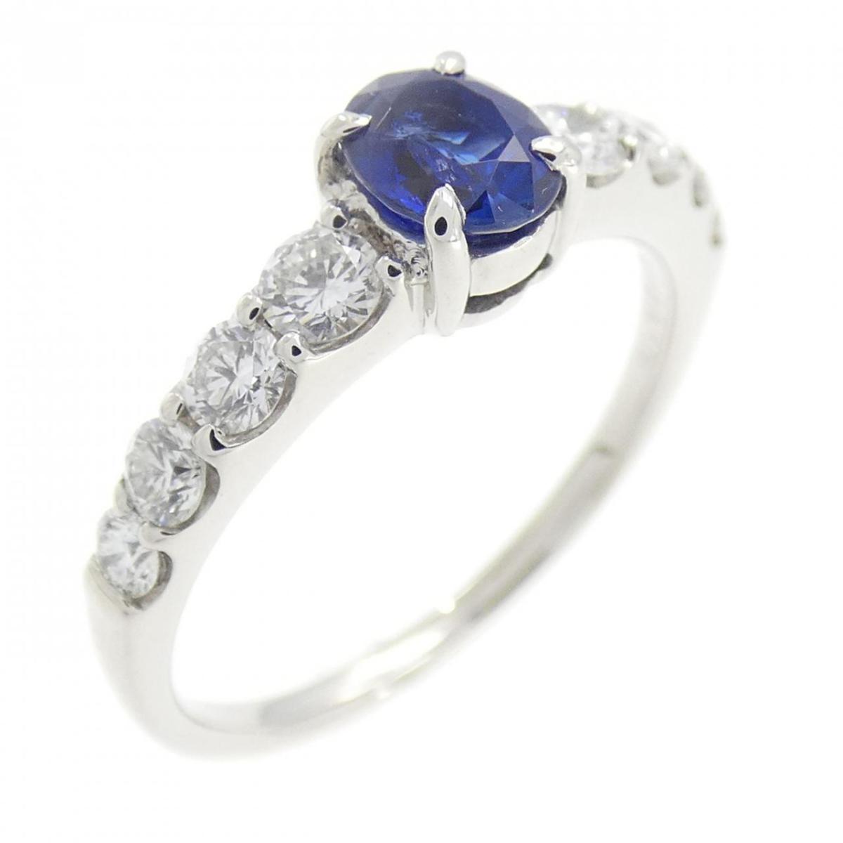 PT900 サファイヤ リング 0.48CT【中古】