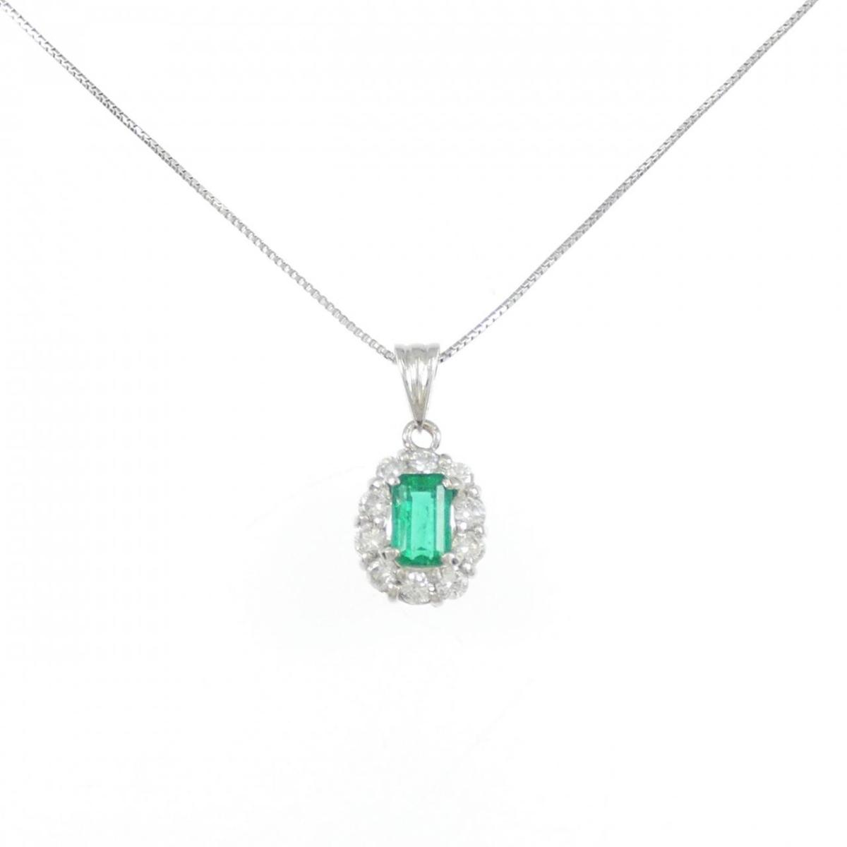 PT900/PT850 エメラルド ネックレス 0.44CT【中古】｜KOMEHYO ONLINESTORE 店