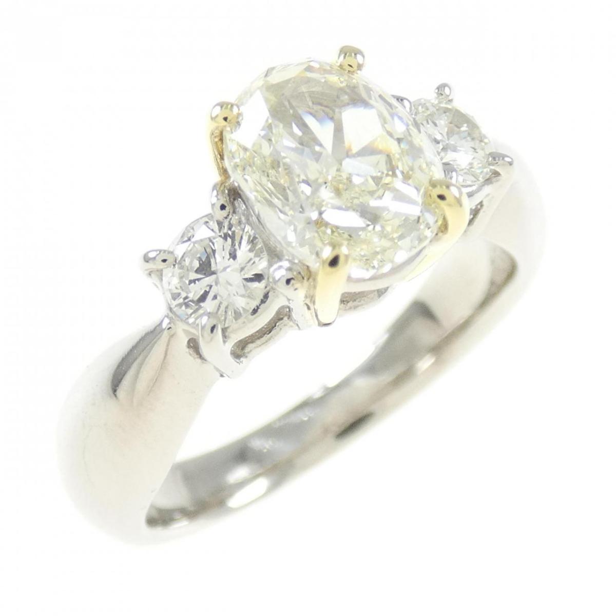PT900/K18YG ダイヤモンド リング 1.232CT【中古】