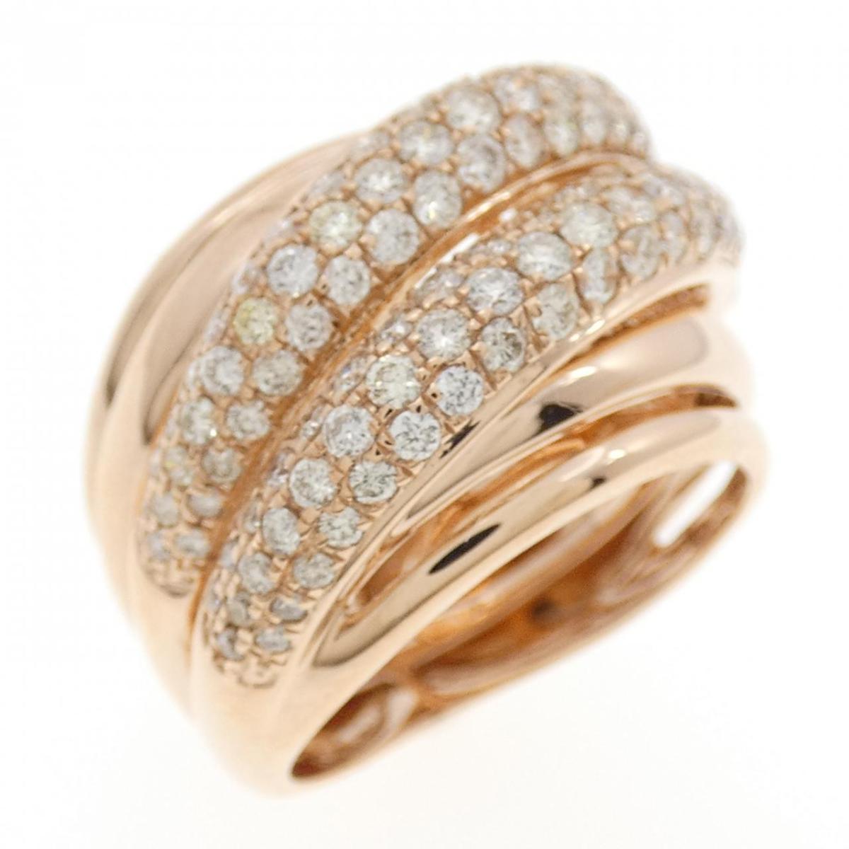 K18PG ダイヤモンド リング 1.62CT【中古】
