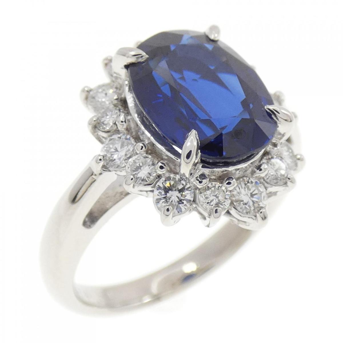 PT900 サファイヤ リング 3.34CT【中古】