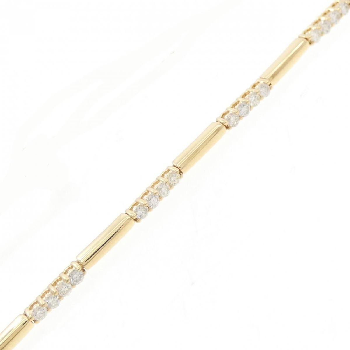 K18YG ダイヤモンド ブレスレット 0.50CT【中古】
