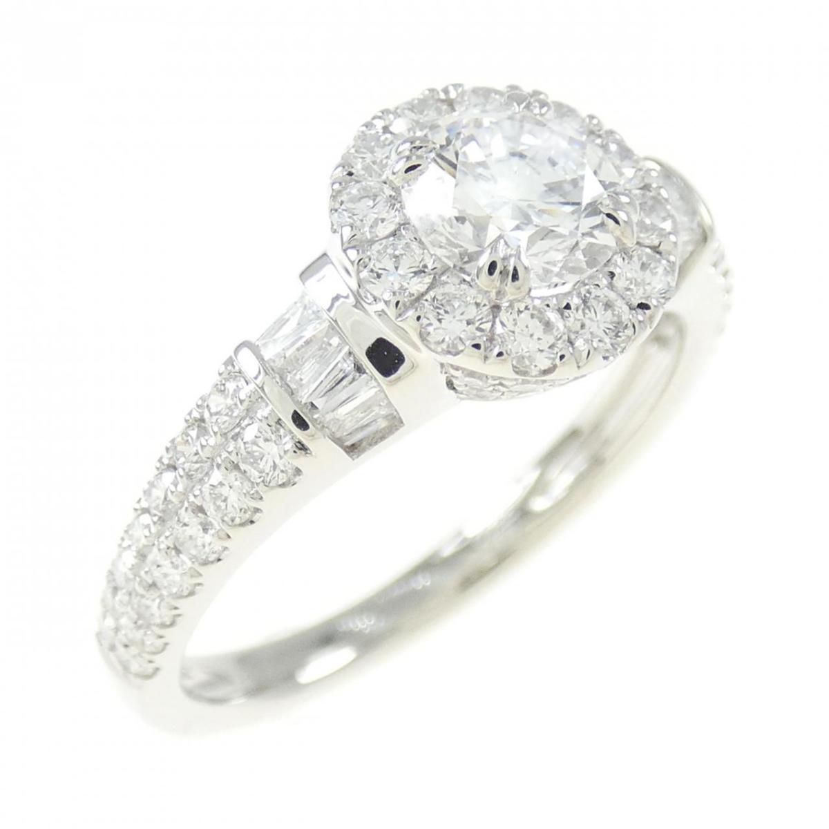 PT950 ダイヤモンド リング 0.55CT D IF 3EXT【中古】