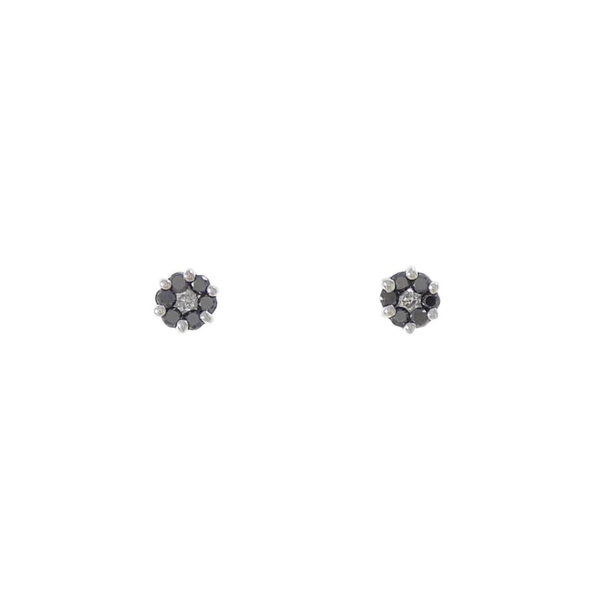 K18WG ダイヤモンド ピアス 0.20CT【中古】