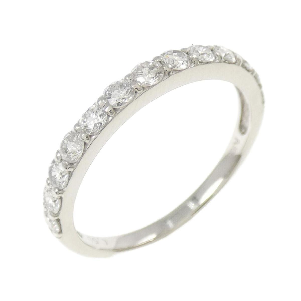 PT900 ハーフエタニティ ダイヤモンド リング 0.50CT【中古】