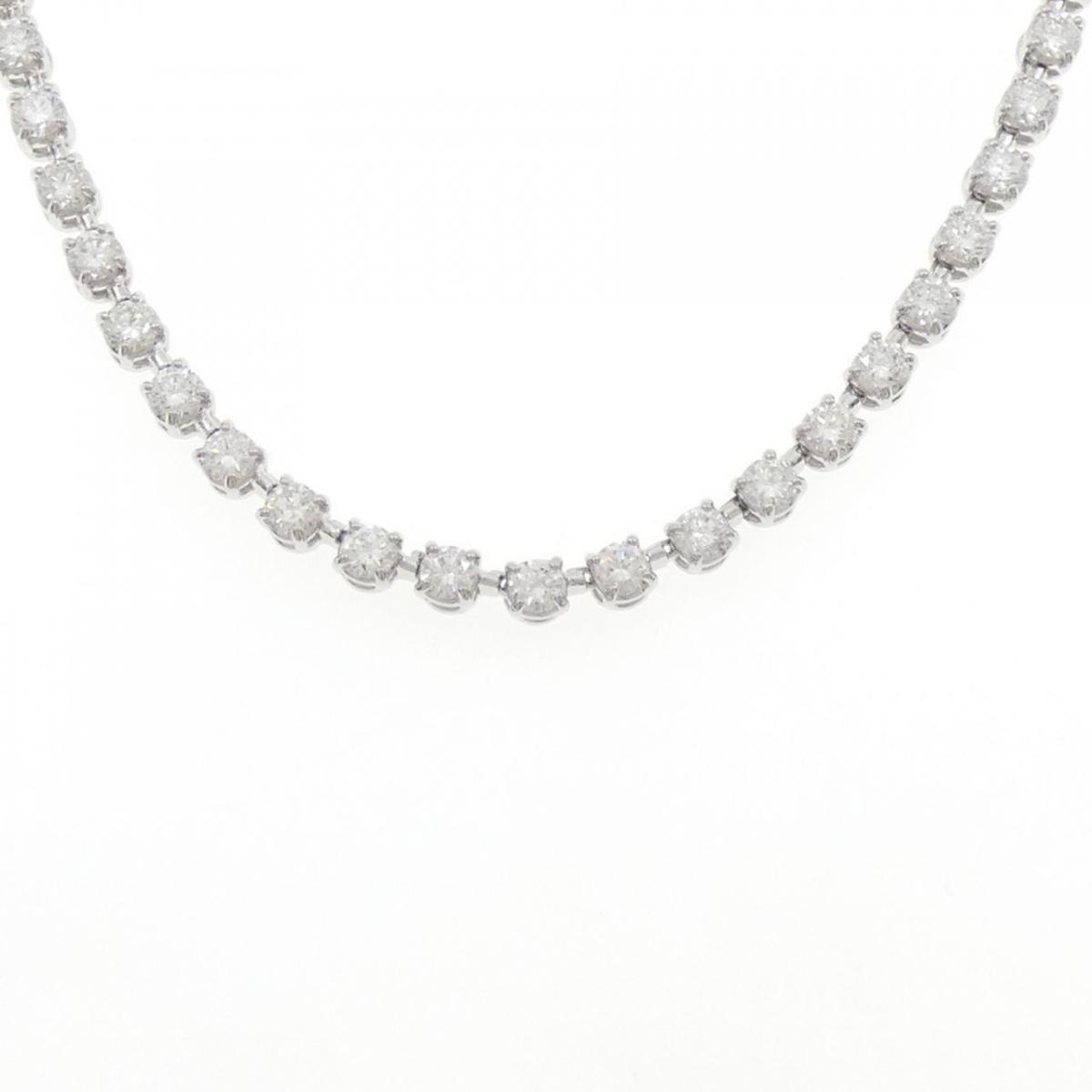 PT850 ダイヤモンド ネックレス 10.87CT【中古】