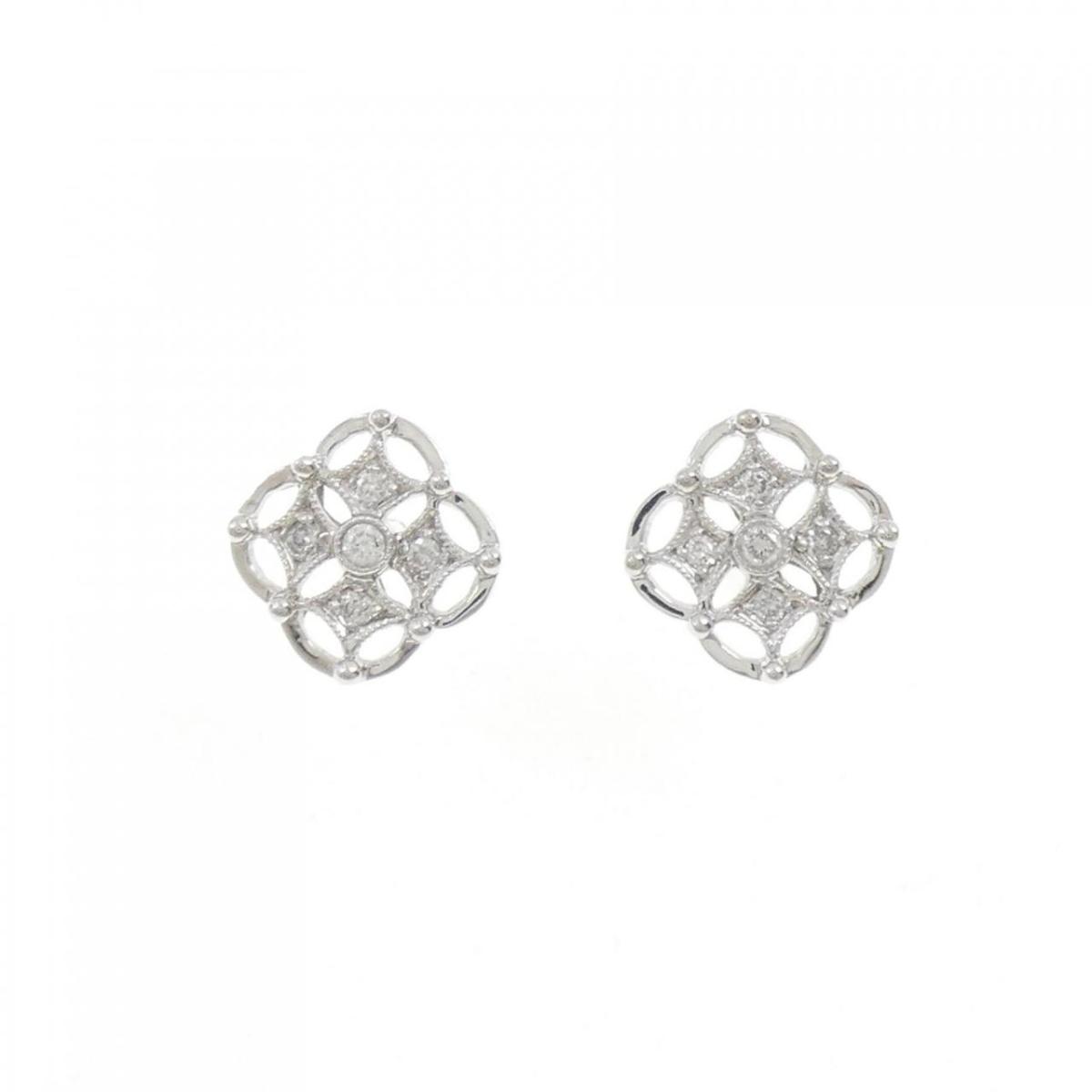 18KWG/K18WG ダイヤモンド ピアス【中古】|KOMEHYO ONLINESTORE 店