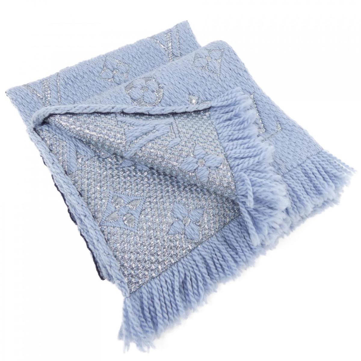 ルイヴィトン LOUIS VUITTON エシャルプ ロゴマニアシャイン M71166 MUFFLER【中古】