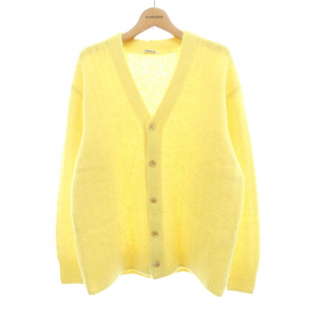楽天市場】AURALEE SUPER FINE WOOL RIB KNIT BIG CARDIGAN A22AC01RK