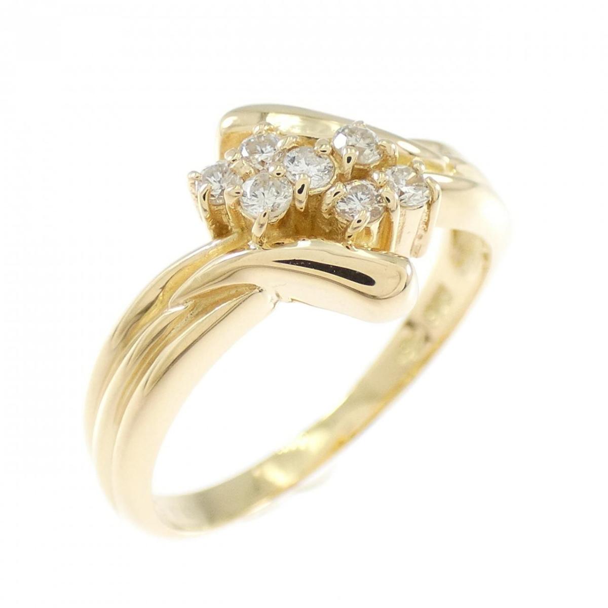 K18YG ダイヤモンド リング 0.15CT【中古】