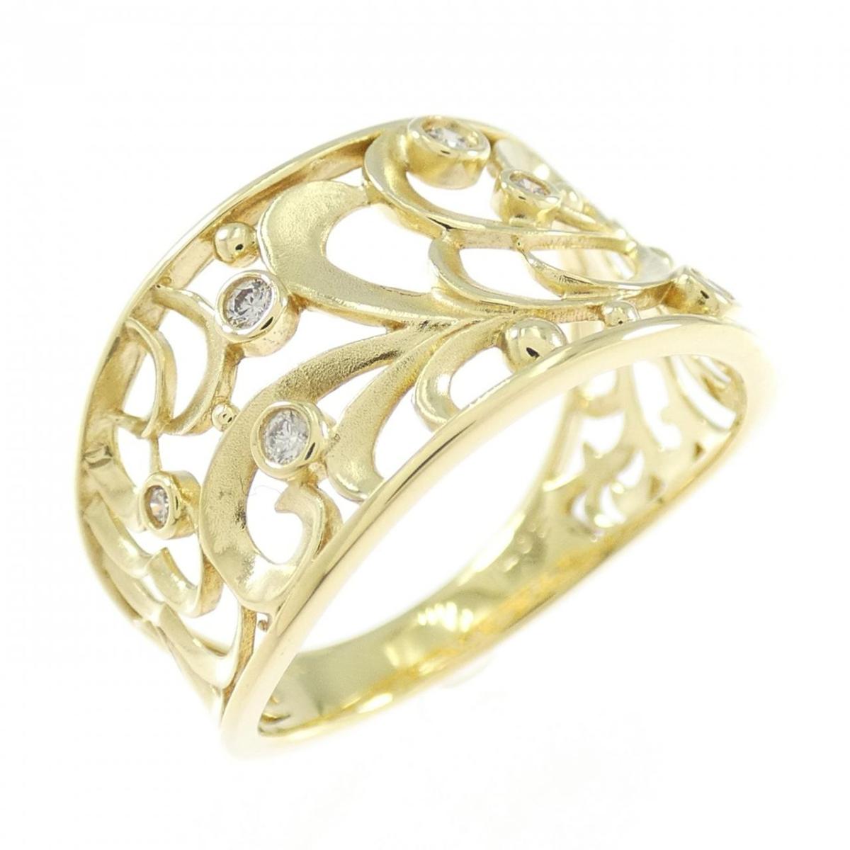 K18YG ダイヤモンド リング 0.07CT【中古】