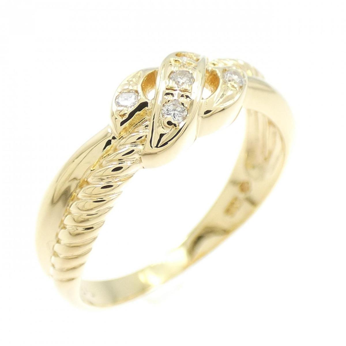 K18YG ダイヤモンド リング 0.05CT【中古】