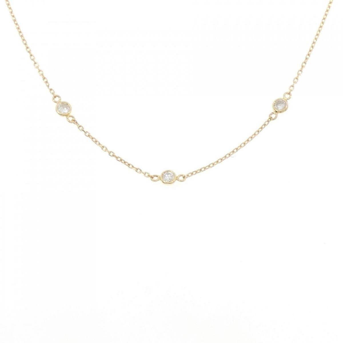 K18YG ダイヤモンド ネックレス 0.24CT【中古】